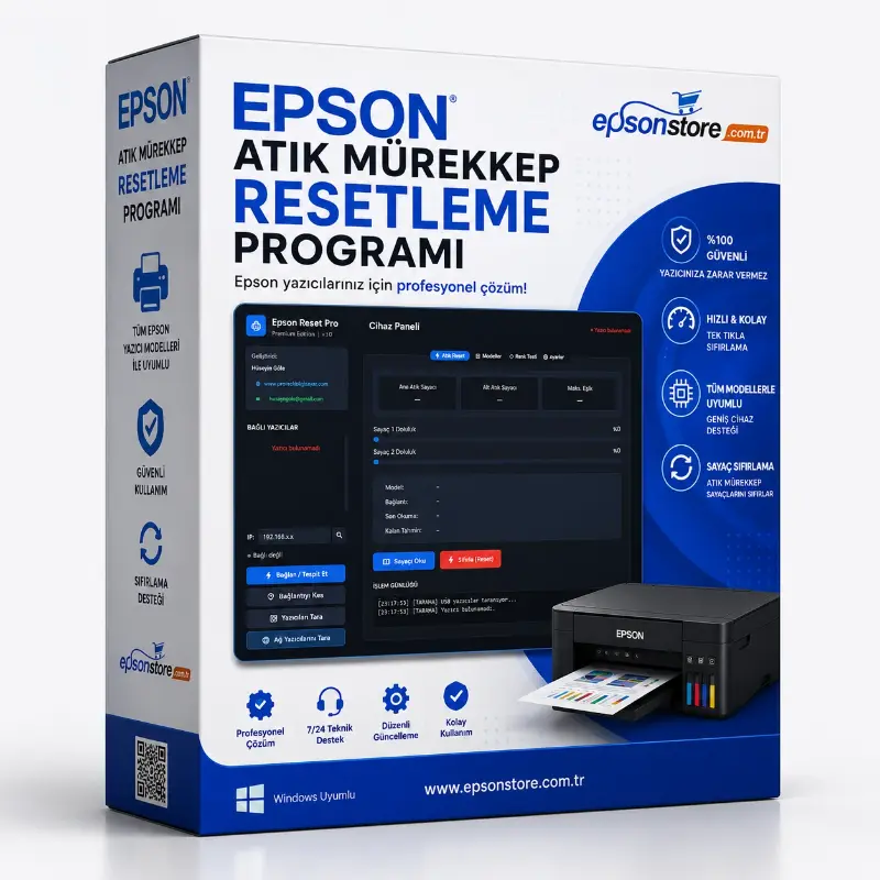 Epson Yazıcı Atık Mürekkep Pedi Resetleme Programı