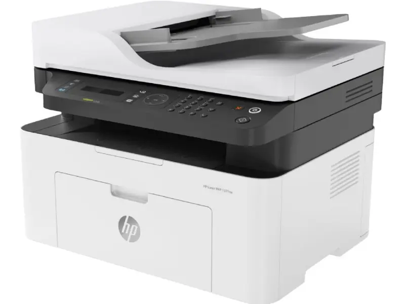 HP Laser MFP 137fnw Mono Lazer Yazıcı (4ZB84A) – Wi-Fi, Faks, Çok Fonksiyonlu