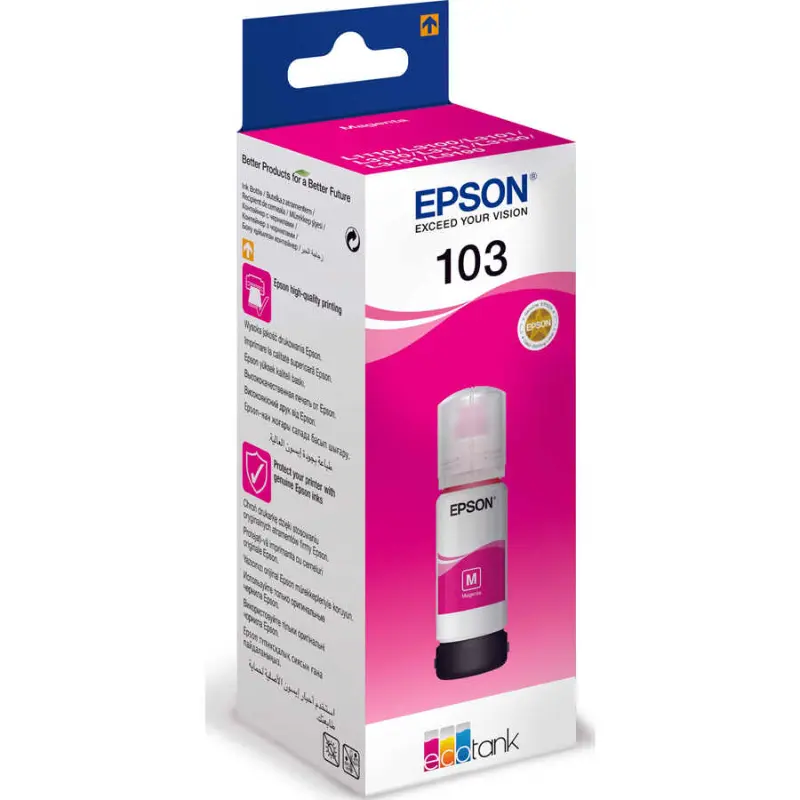 Epson EcoTank 103 C13T00S34A Kırmızı Orijinal Mürekkep