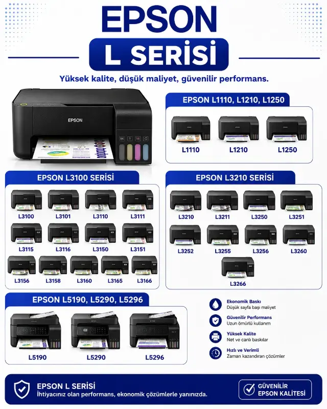 Epson L Serisi Uyumlu Atık Mürekkep Kutusu