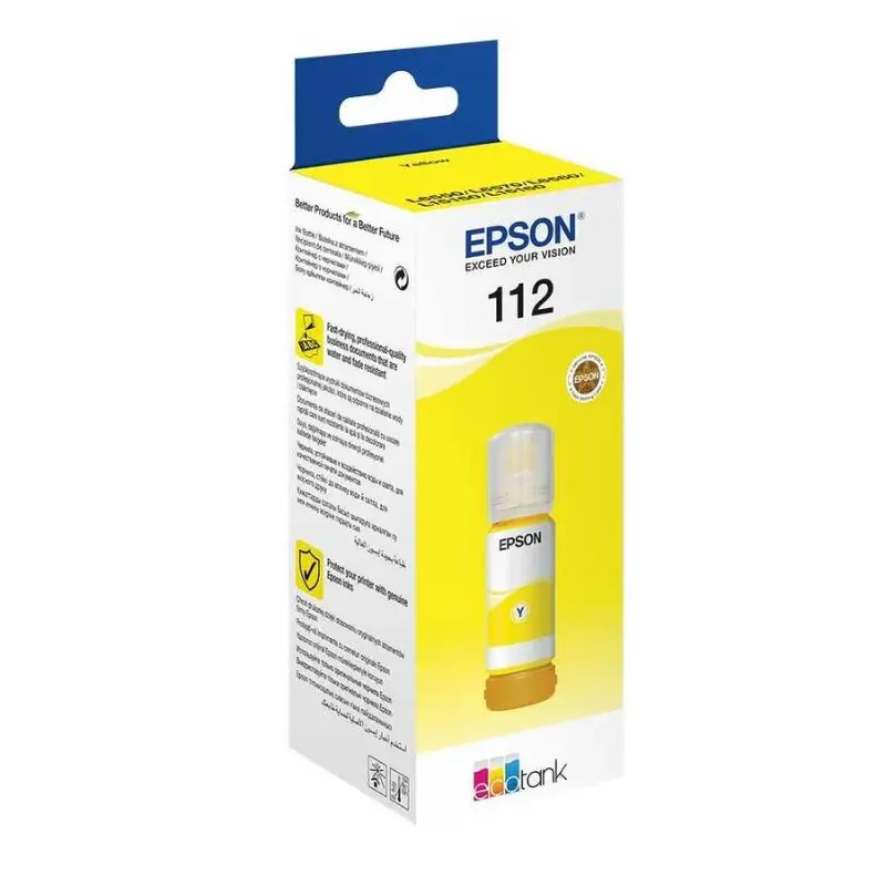 Epson EcoTank 112 C13T06C44A Sarı Orijinal Mürekkep