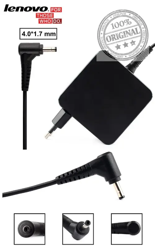 Lenovo Orjinal 65W Adaptör Şarj Cihazı (20V 3.25A) 4.0x1.7mm İnce Uç