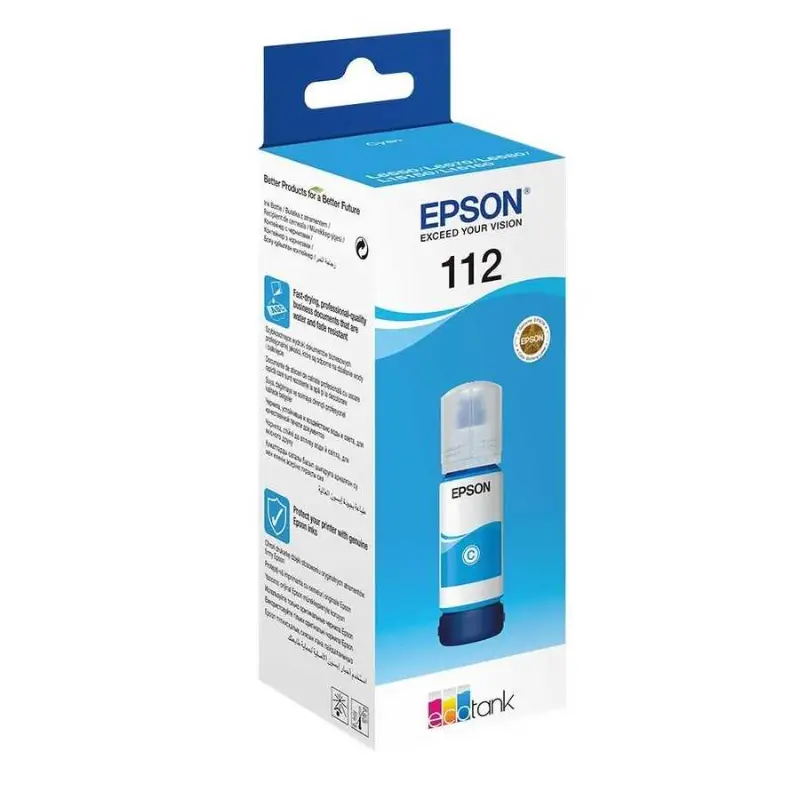 Epson EcoTank 112 C13T06C24A Mavi Orijinal Mürekkep