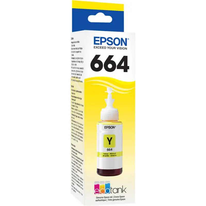 Epson EcoTank 664 C13T6644A Sarı Orijinal Mürekkep