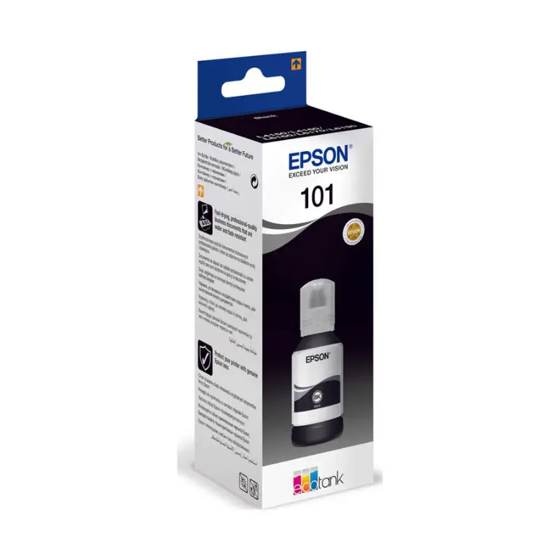 Epson EcoTank 101 C13T03V14A Siyah Orijinal Mürekkep